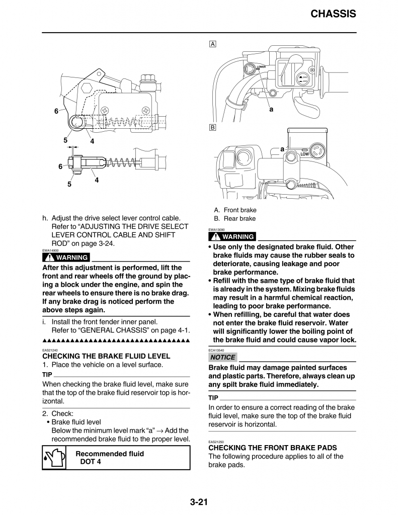 Rear brakes on 700 Yamaha Grizzly ATV Forum
