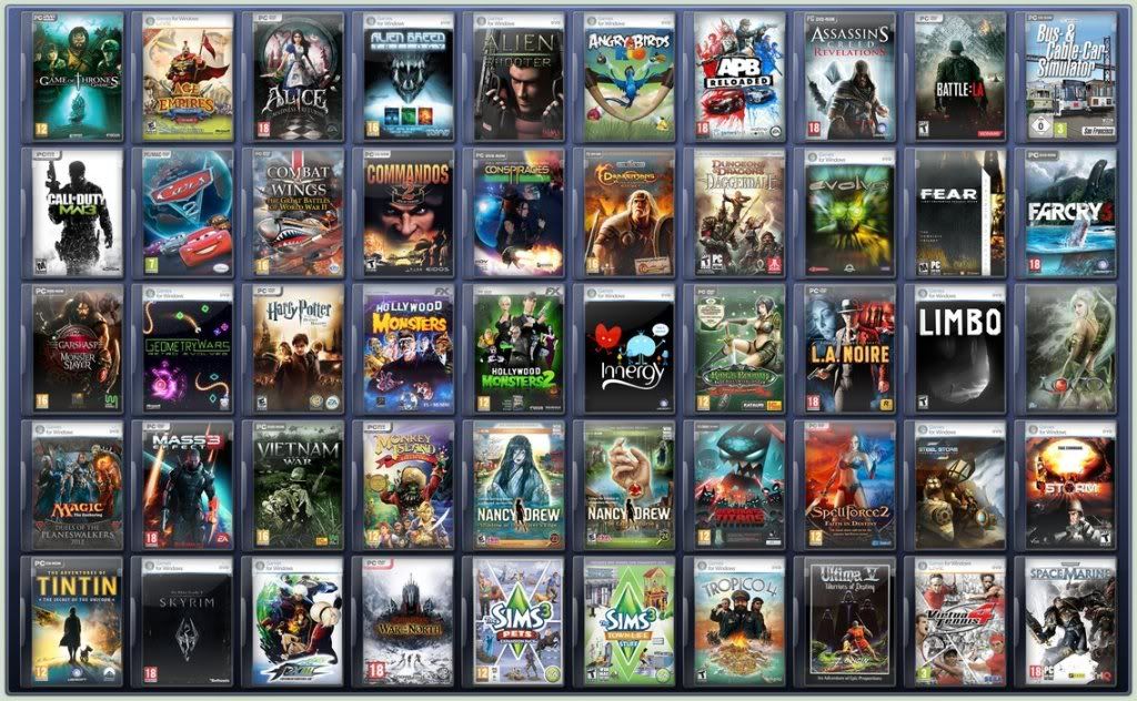 list pc games