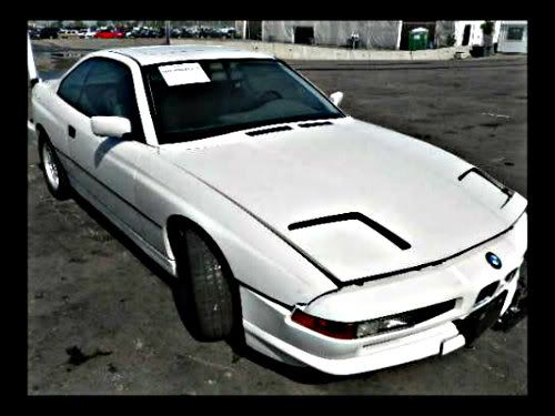 Wrecked bmw 850i #6