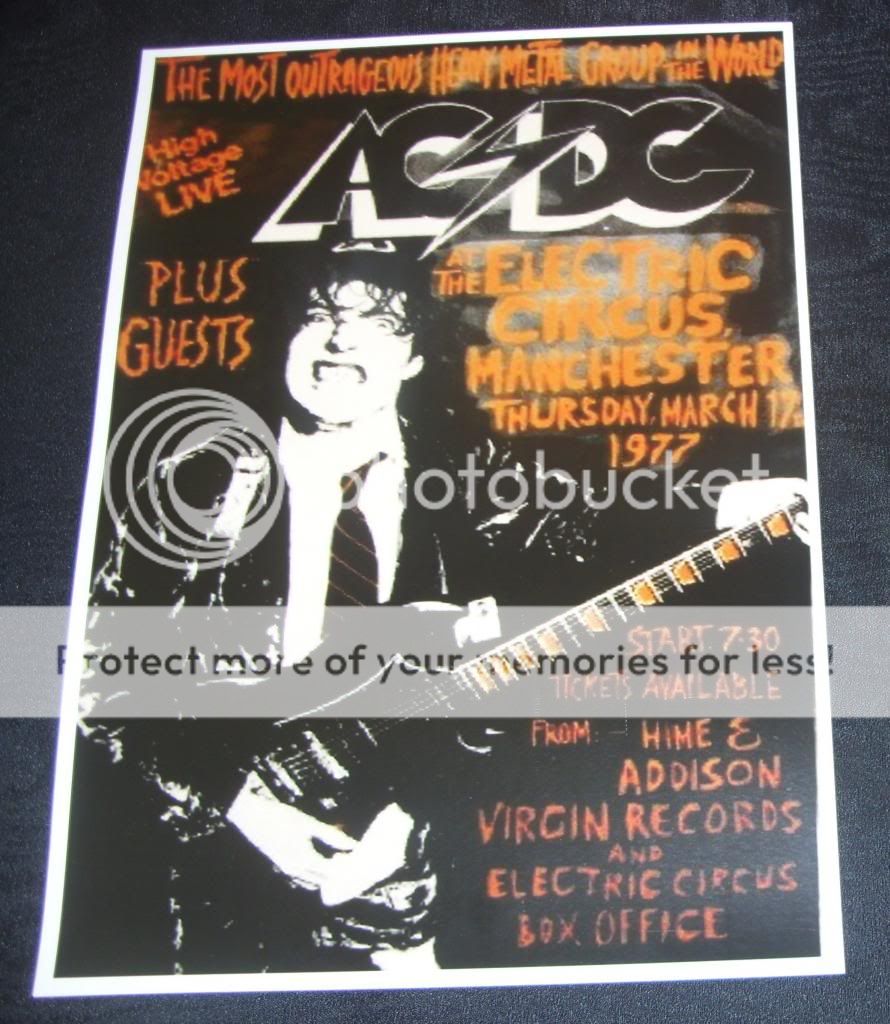 AC/DC-The Electric Circus,Manchester,UK,1977 vintage concert poster | eBay