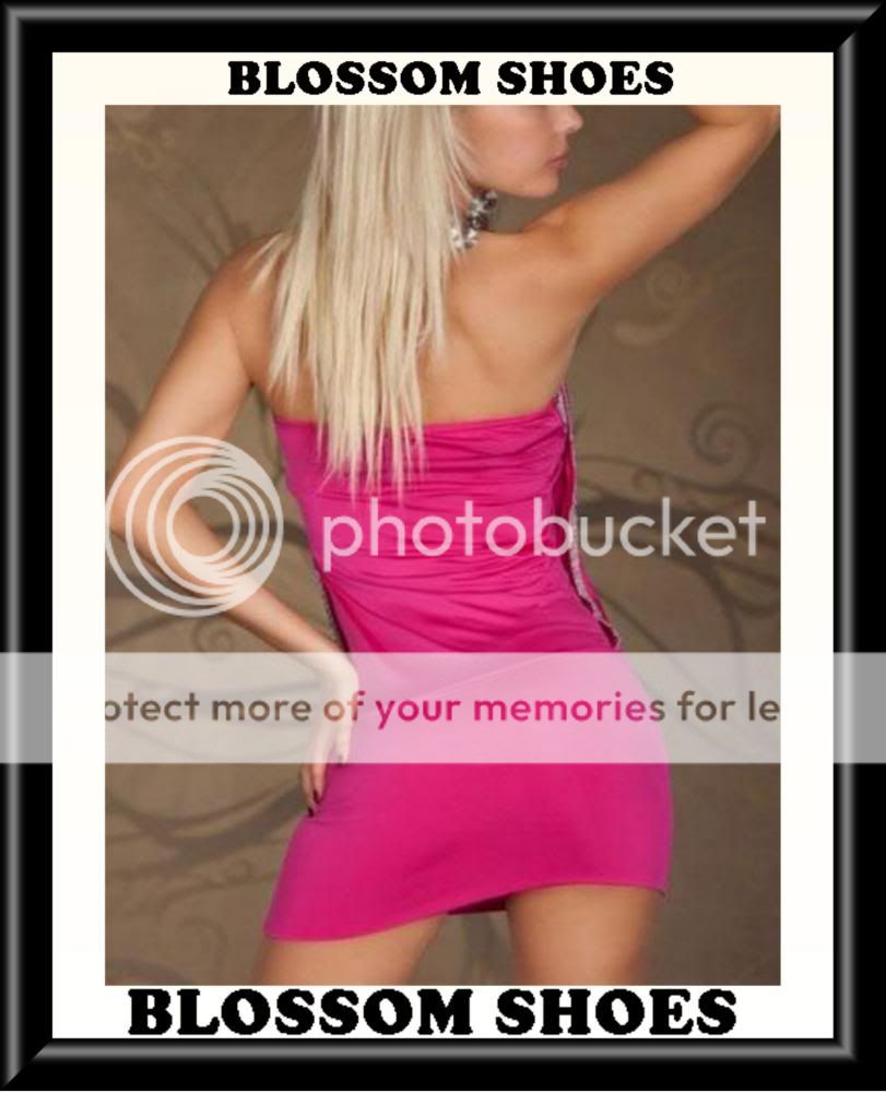 Sexy Pink Halter Rhinestones Dance Womens Club Formal Party Mini Dress AU s 8 10