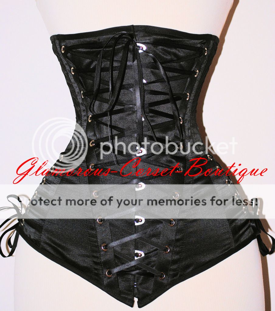 Waist Training Corset Double Steel Boned 22 Steel Bones Tight Lacing